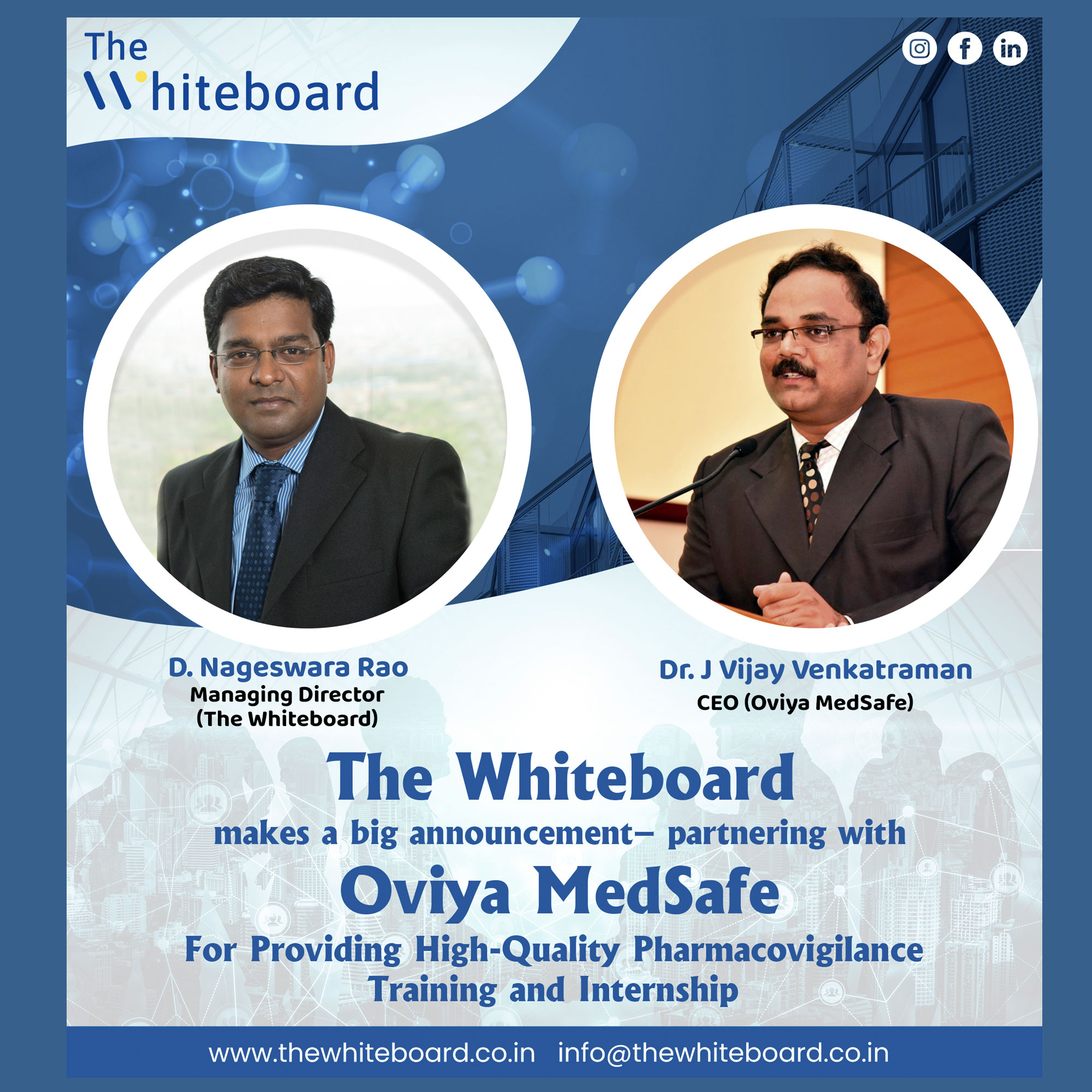The Whiteboard partering with Oviya MedSafe